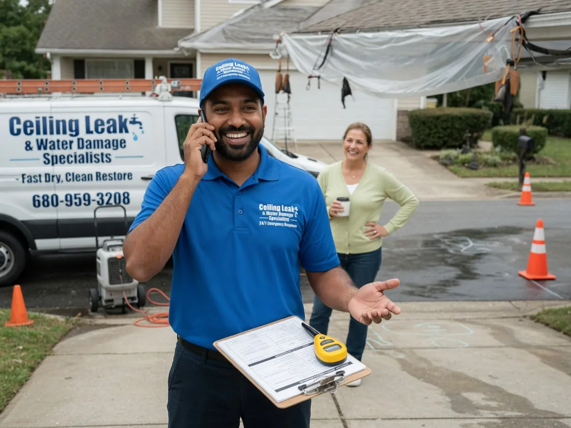 Ceiling Leak Cleanup Crandall, TX FAQs